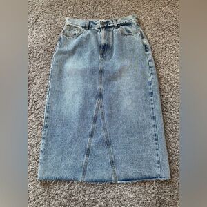 Velvet Heart Blue Denim midi skirt